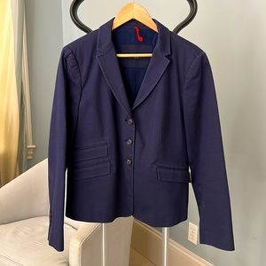 Piazza Sempione blue cotton blazer